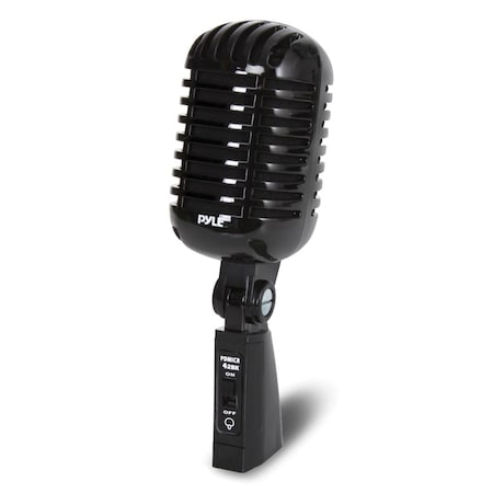 Pyle Classic Retro Vintage-Style Dynamic Vocal Microphone (Black) PDMICR42BK